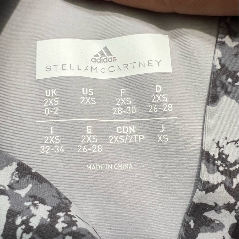 Adidas x Stella McCartney gray camp alphaskin leggings size XXS EUC - Picture 10 of 12